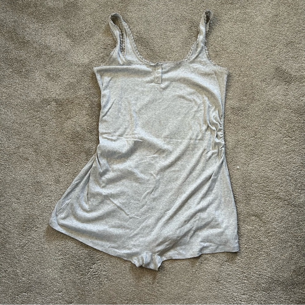 Old Navy Light Gray Maternity Romper
